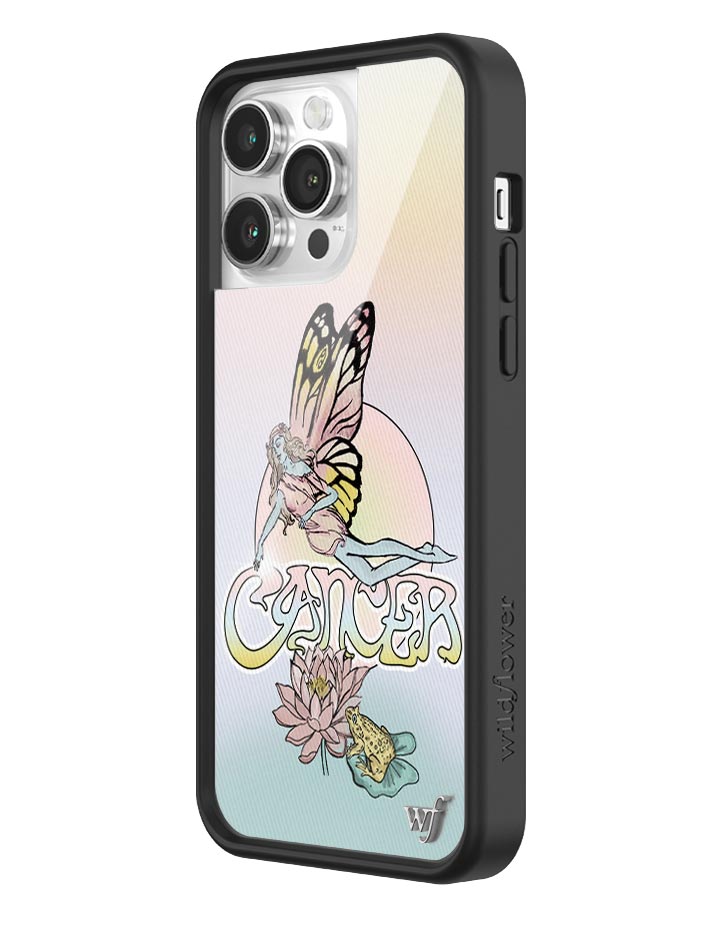 Cancer Zodiac iPhone Case with Fairy and Toad Art - Image 2