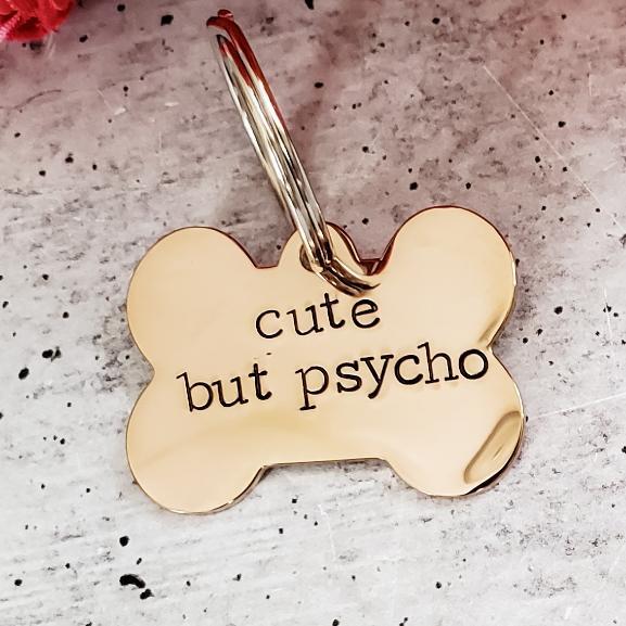 CAN'T HOLD MY LICKER Bone-Shaped Pet Tag