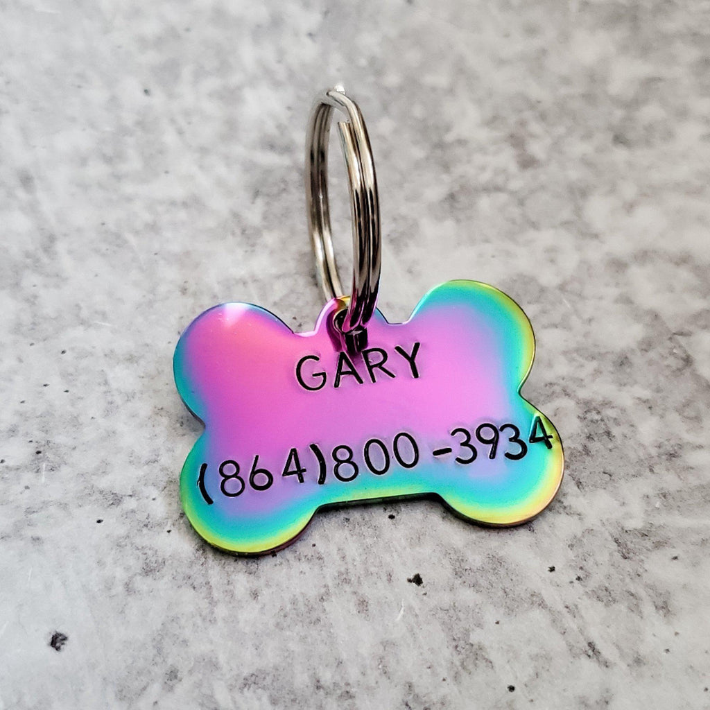 CAN'T HOLD MY LICKER Bone-Shaped Pet Tag