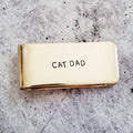CAT DAD Money Clip