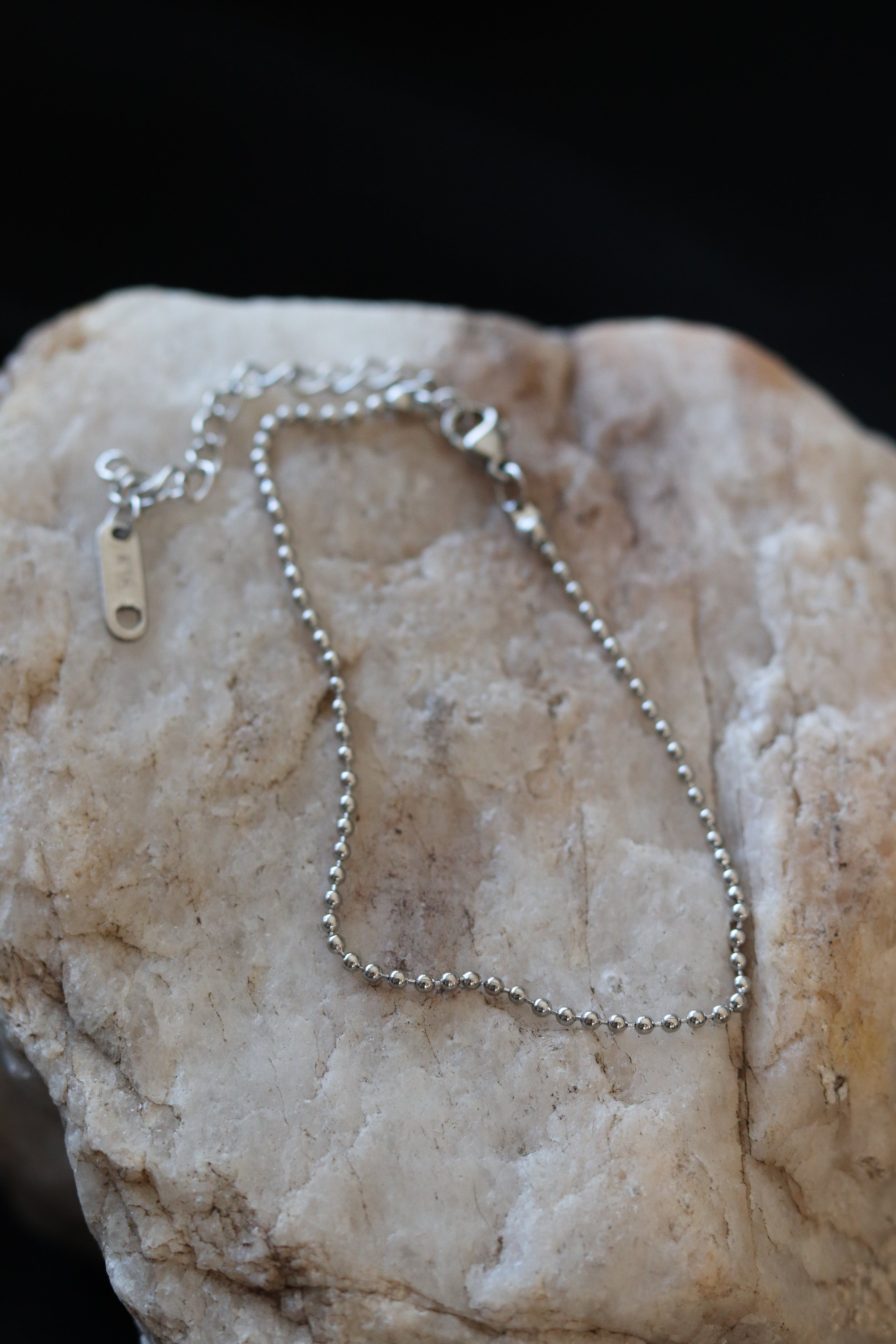 Waterproof Gold & Silver Beaded Chain Bracelet