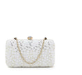 Elegant white embellished Potli clutch for ethnic festive wear