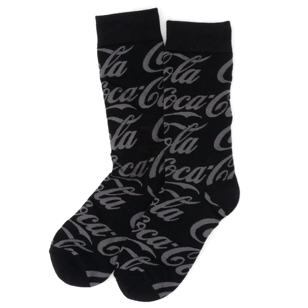 Coca-Cola Logo 3-Pack Dress Sock Set Red Black and White
