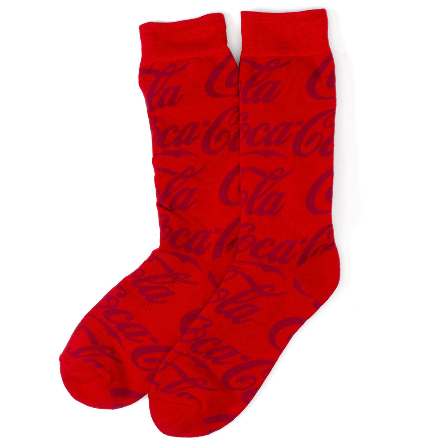 Coca-Cola Logo 3-Pack Dress Sock Set Red Black and White