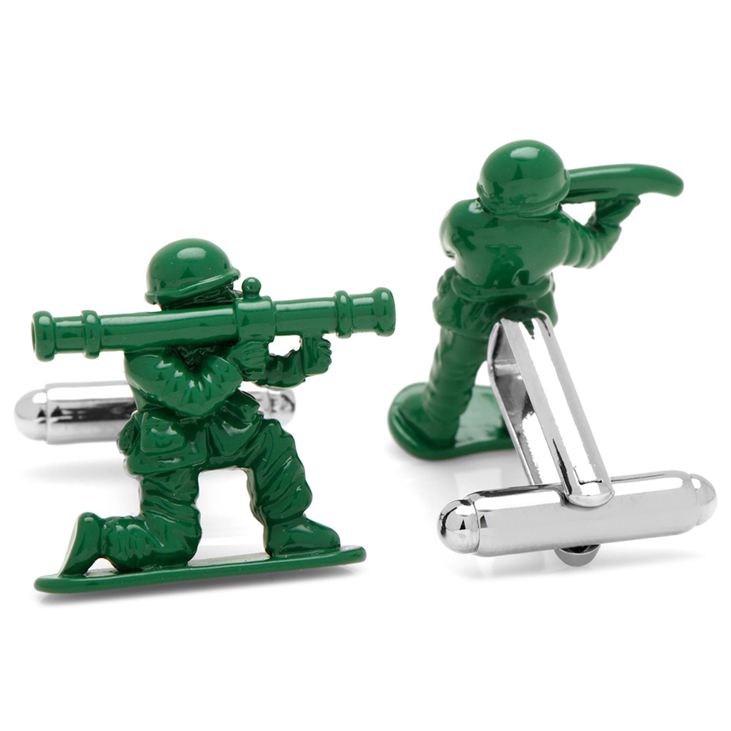 Green Army Men Cufflinks for Nostalgic Style - Image 2