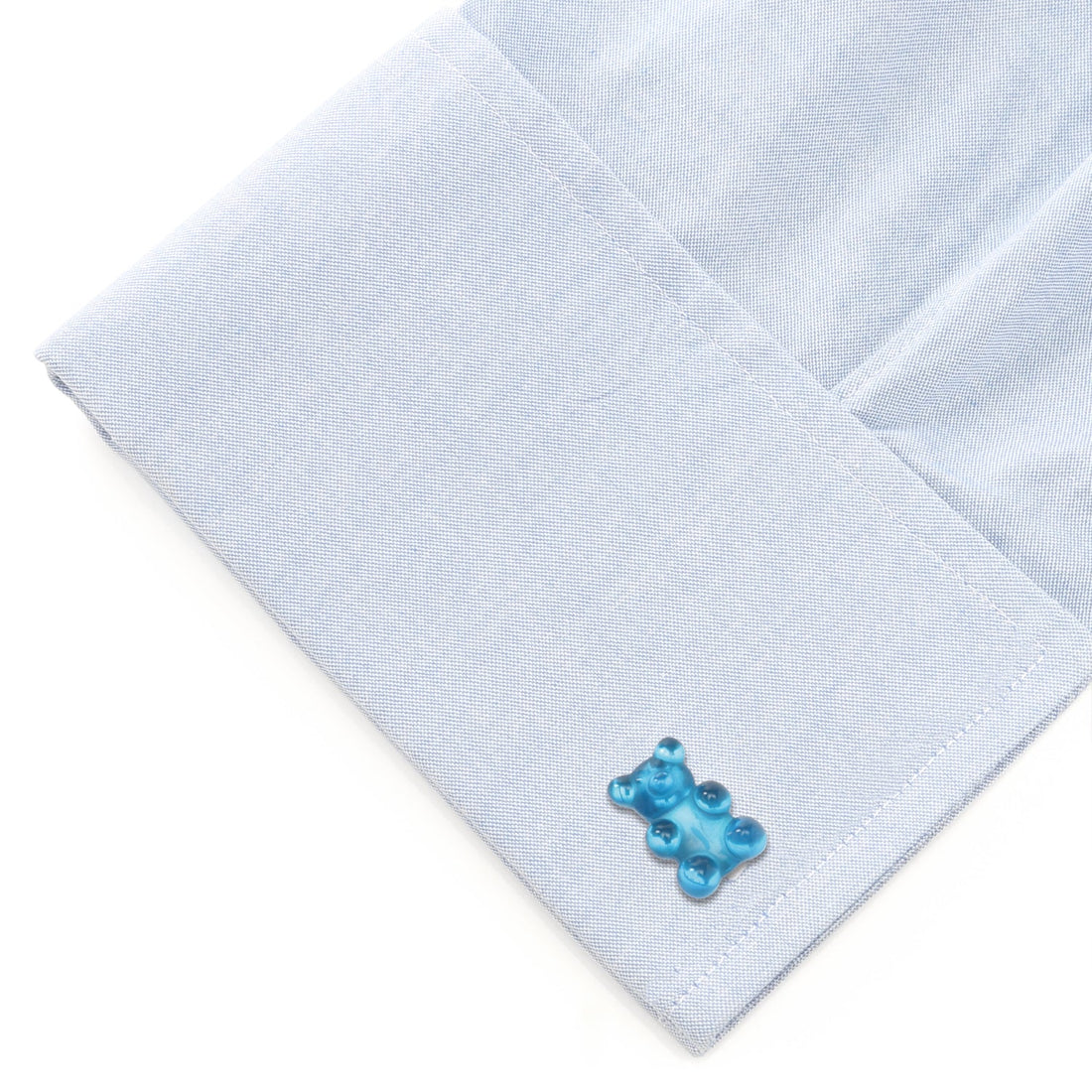 Blue Gummy Bear Novelty Cufflinks for Fun Formal Style - Image 3