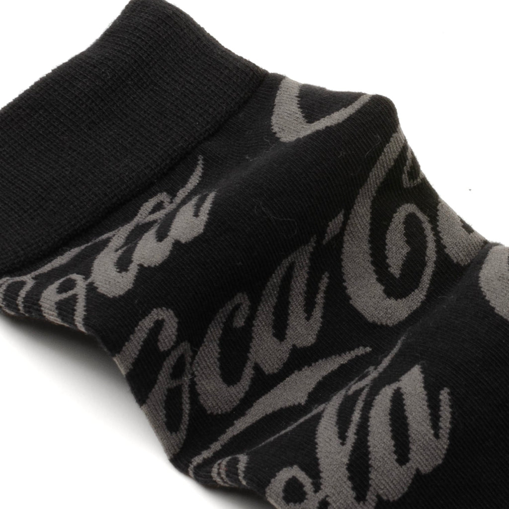 Coca-Cola Logo Dress Socks in Black and Gray - Image 3