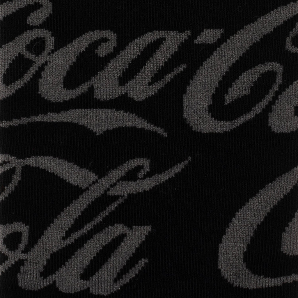 Coca-Cola Logo Dress Socks in Black and Gray - Image 4