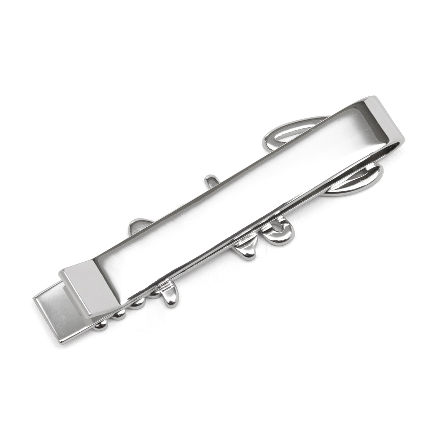 Best Man Silver Tone Script Tie Bar Wedding Accessory - Image 3