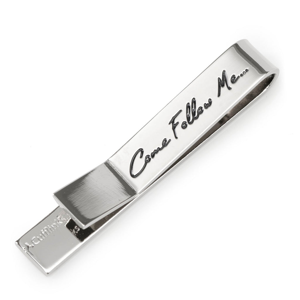 Come Follow Me Ichthys Silver Tone Tie Bar - Image 4