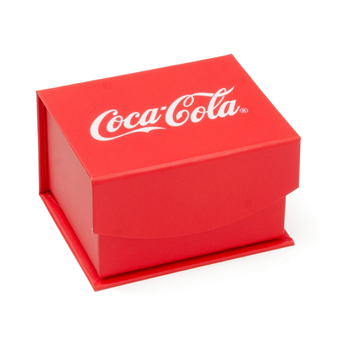 Coca-Cola Logo Round Cufflinks in Red and Green Enamel - Image 5