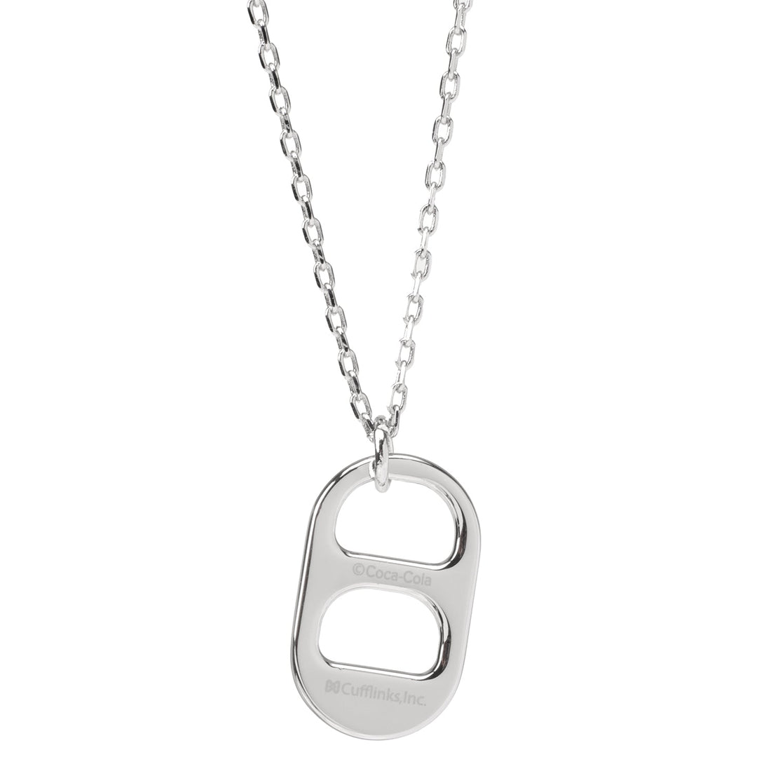 Silver-Tone Diet Coke Tab Pendant Necklace Pop Culture Jewelry - Image 2
