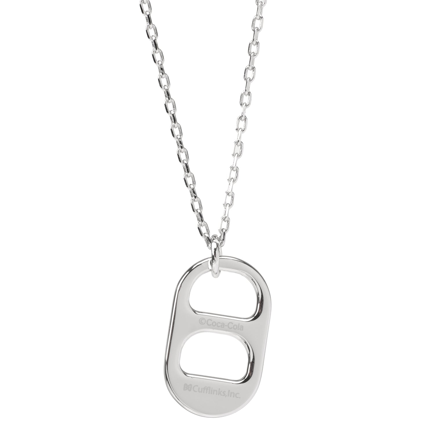 Silver-Tone Diet Coke Tab Pendant Necklace Pop Culture Jewelry - Image 2