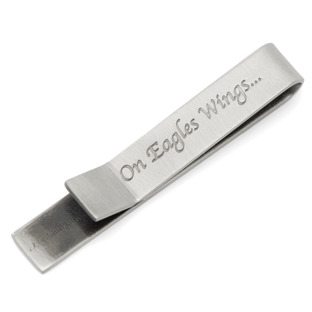 Silver Tone Eagle Hidden Message Tie Bar - Image 4