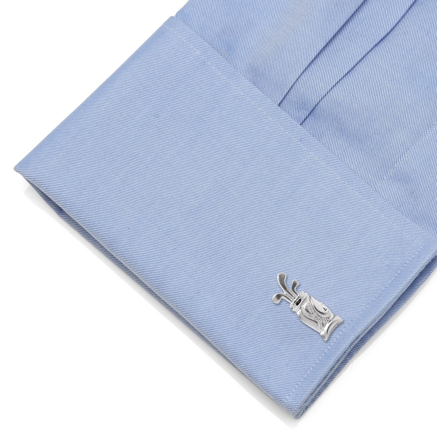 Silver Plated Golf Bag Cufflinks for Golf Lovers - Image 3