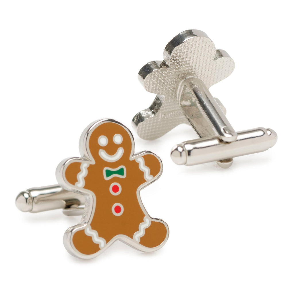 Gingerbread Man Holiday Cufflinks for Christmas Party - Image 2