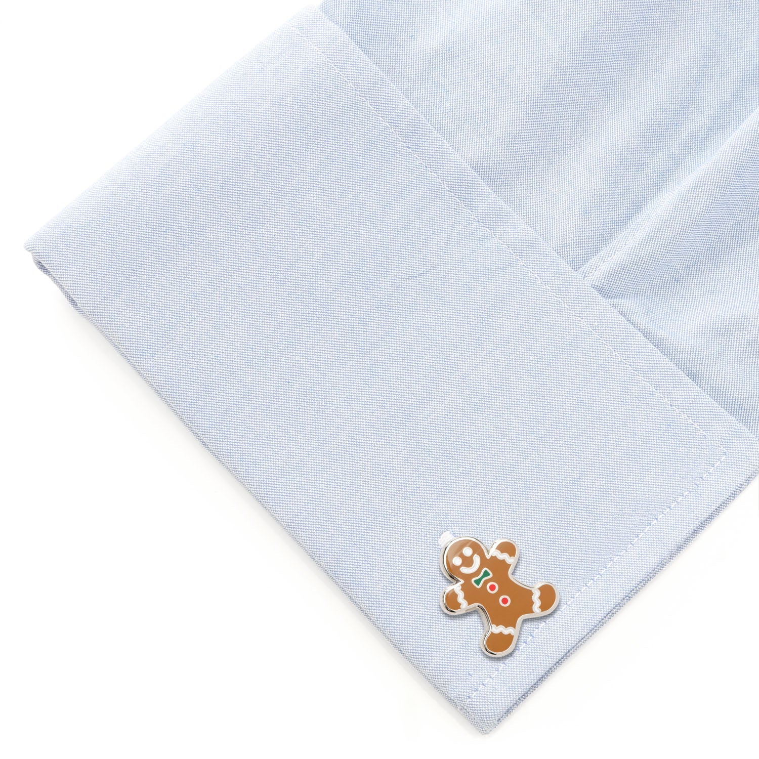 Gingerbread Man Holiday Cufflinks for Christmas Party - Image 3