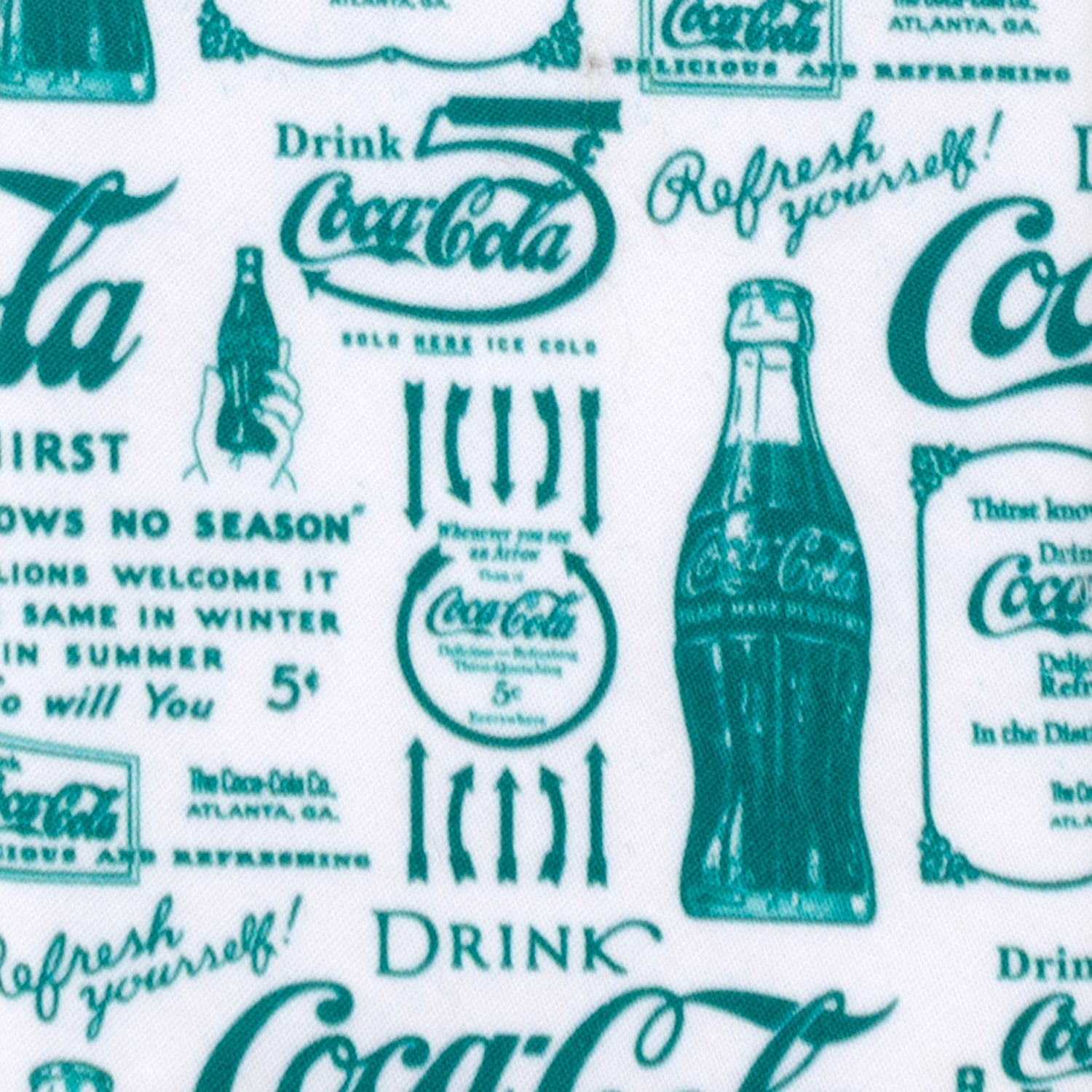 Vintage Coca-Cola Green Bottle Graphic Print Men's Necktie - Image 4