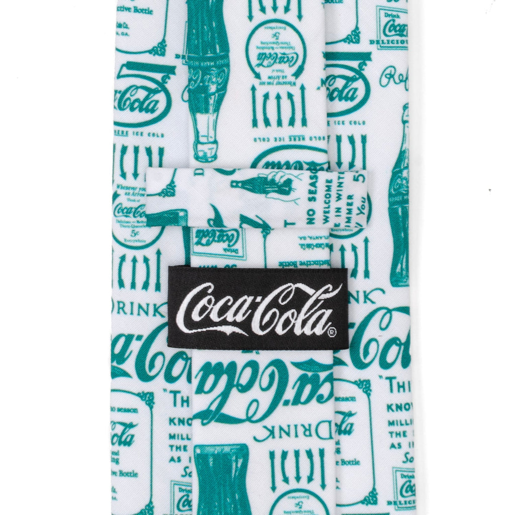 Vintage Coca-Cola Green Bottle Graphic Print Men's Necktie - Image 5