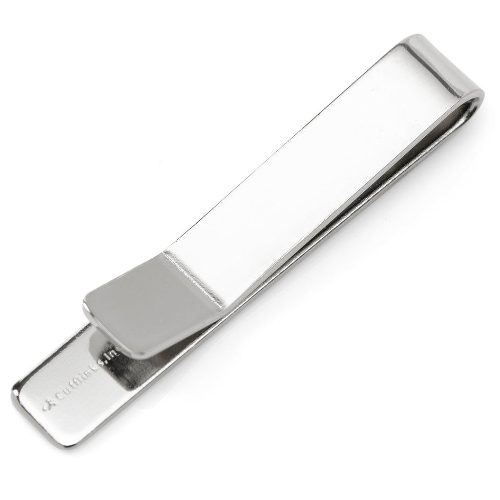 Hunting Dog Tie Bar in Polished Silver Tone Metal - Image 3
