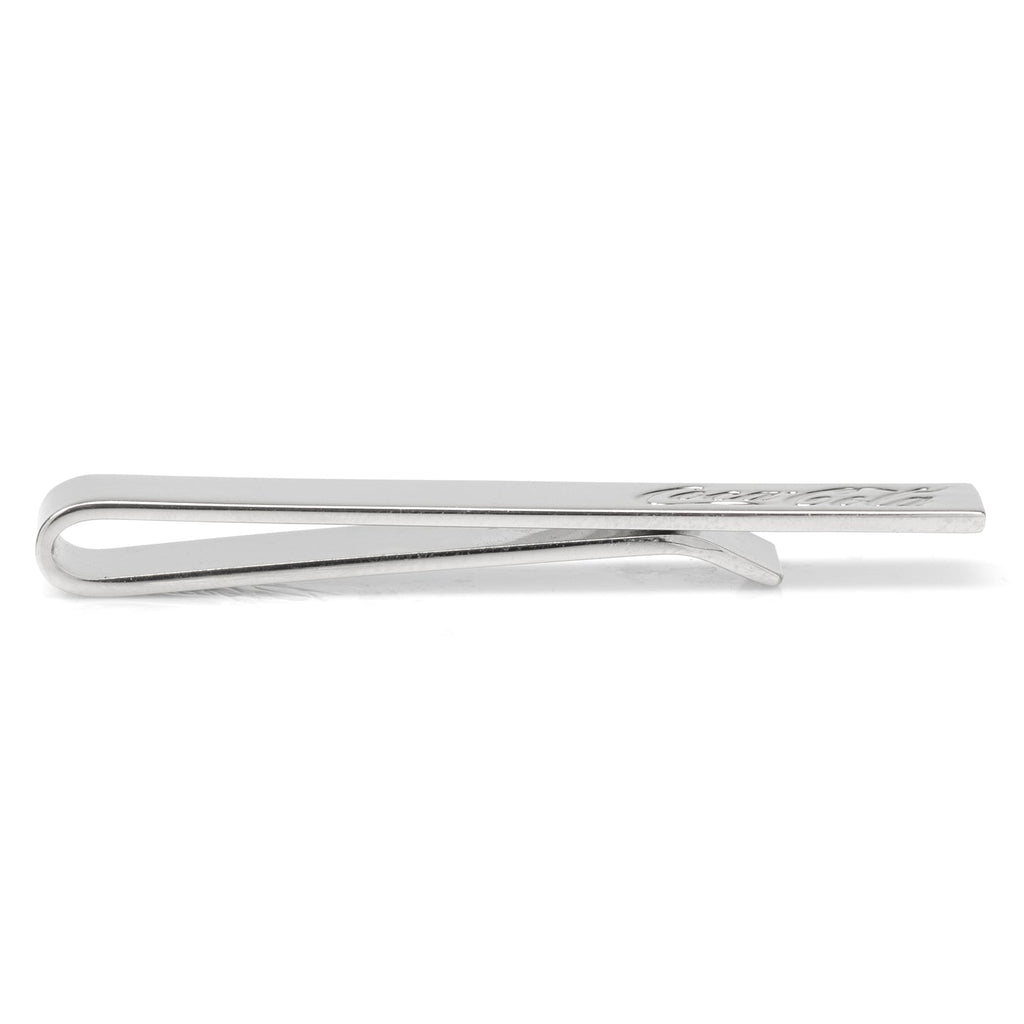 Coca-Cola Hidden Message Tie Bar Silver Tone Metal - Image 4