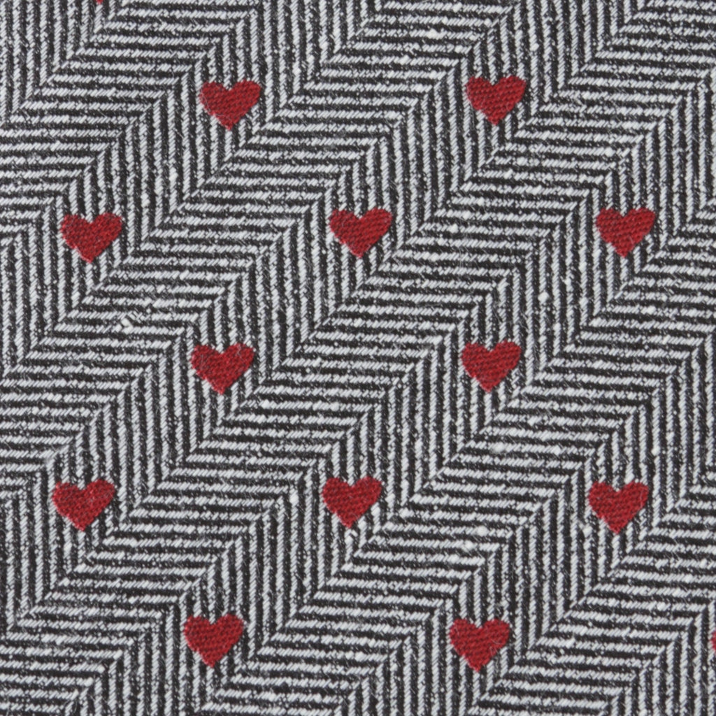 Herringbone Heart Men's Tie