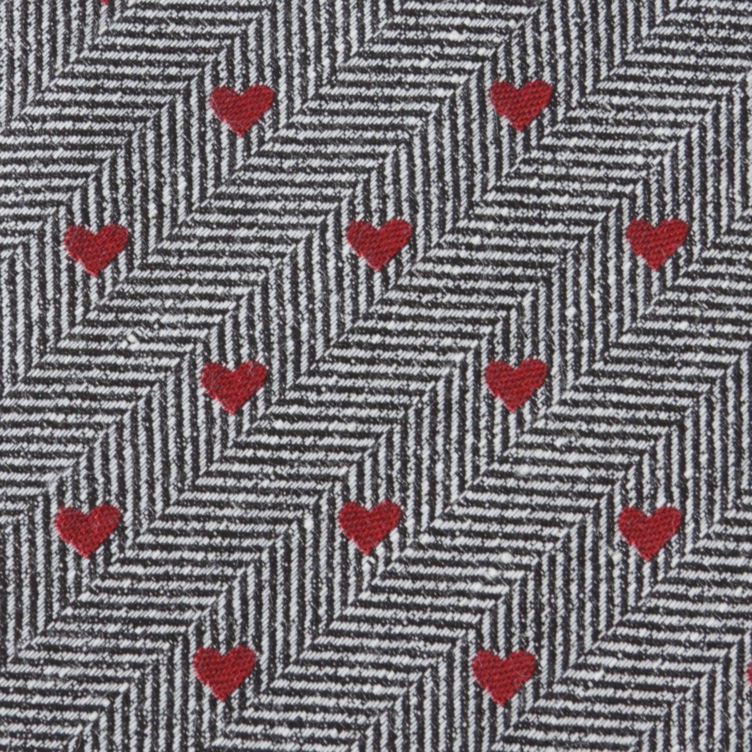 Herringbone Heart Men's Tie