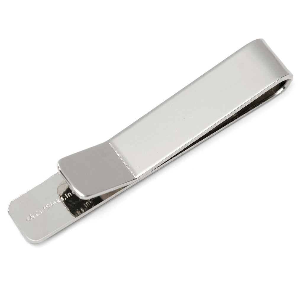 Longhorn Steer Tie Bar in Polished Silver Tone Metal - Image 3