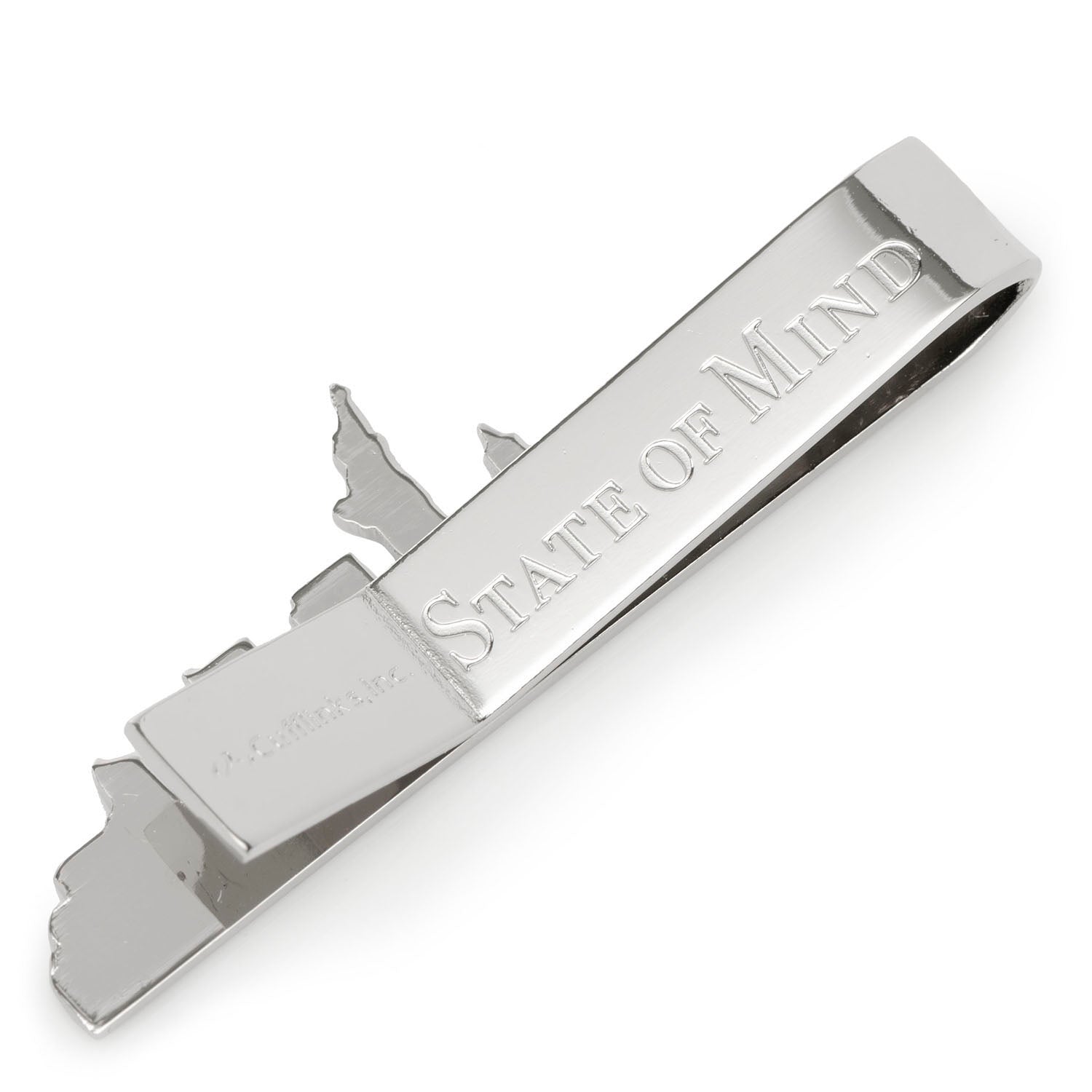 New York Skyline Silver Tone Tie Bar - Image 3