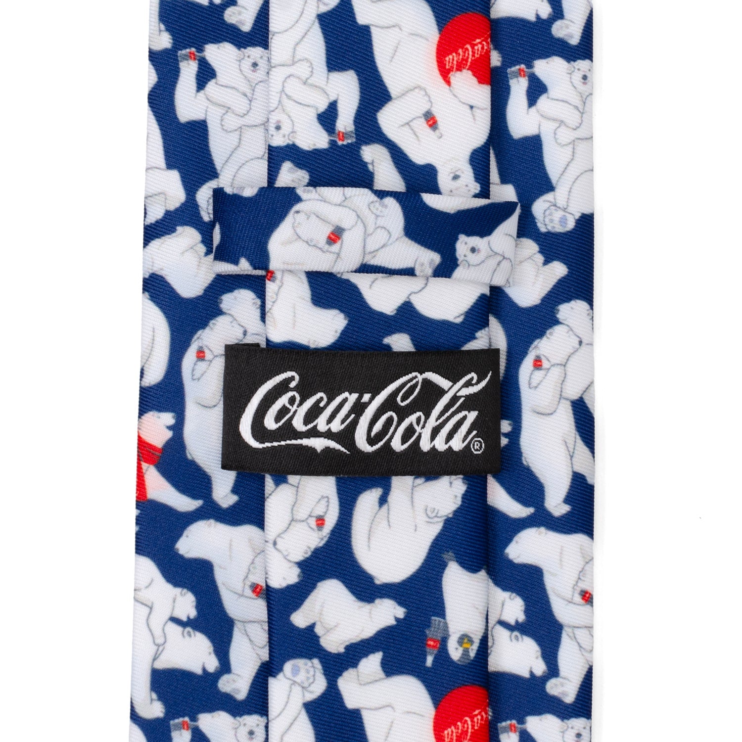Coca-Cola Polar Bear Navy Blue Men's Necktie - Image 5