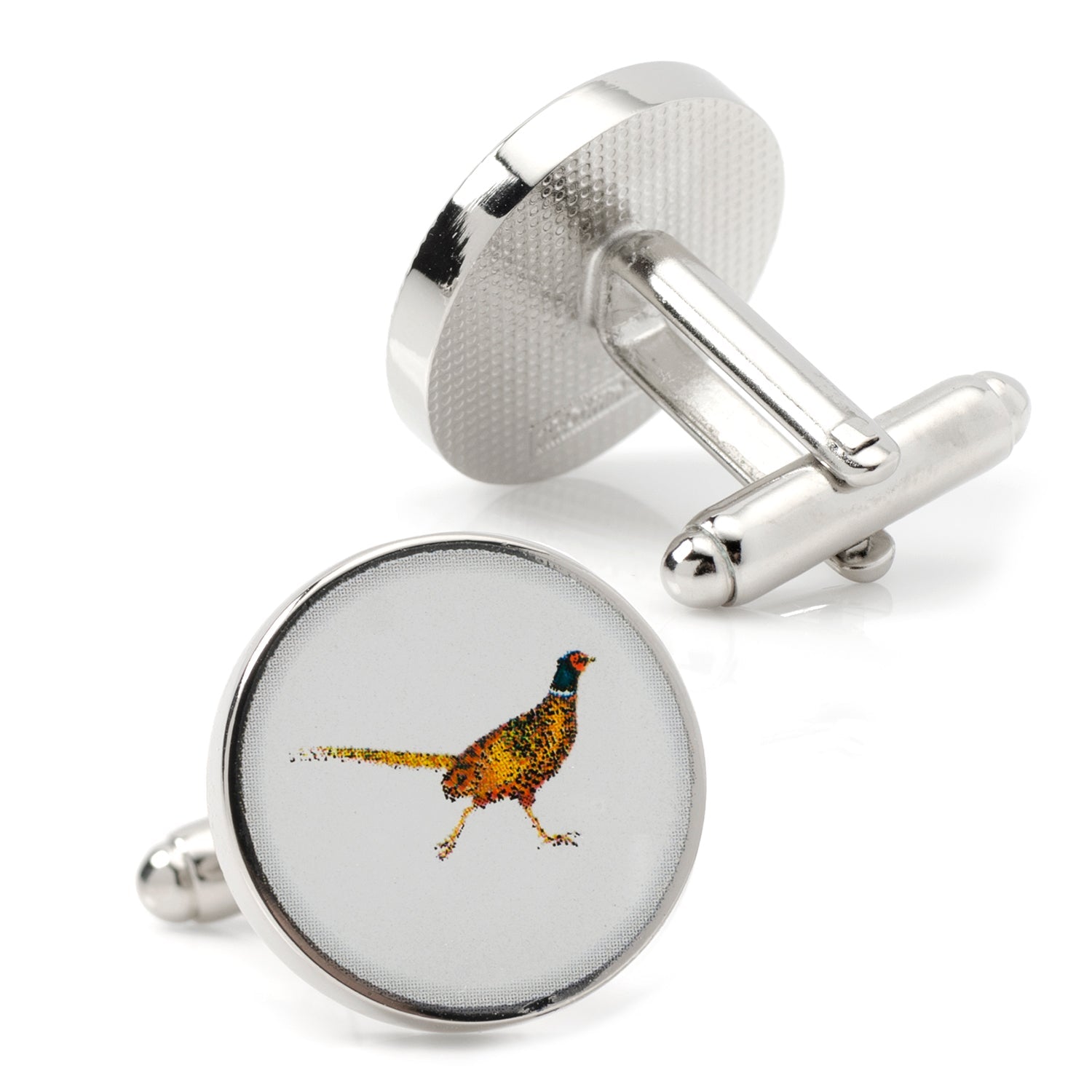 Pheasant Bird Cufflinks for Hunters and Wildlife Enthusiasts - Image 2