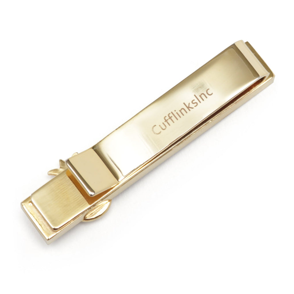 Gold Pineapple Tie Bar with Wood Inlay - Image 3
