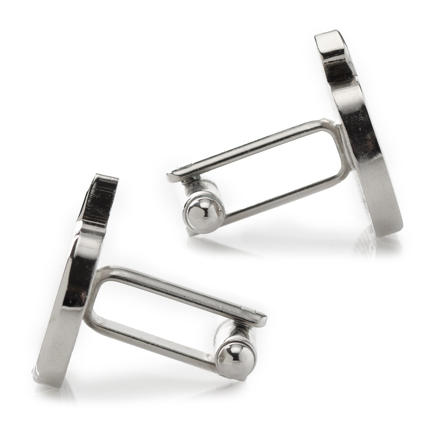 Pumpkin Enamel Cufflinks in Orange and Black - Image 4