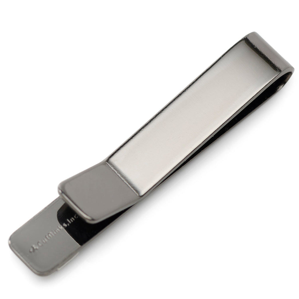 Scale of Justice Tie Bar in Gunmetal Silver Finish - Image 3