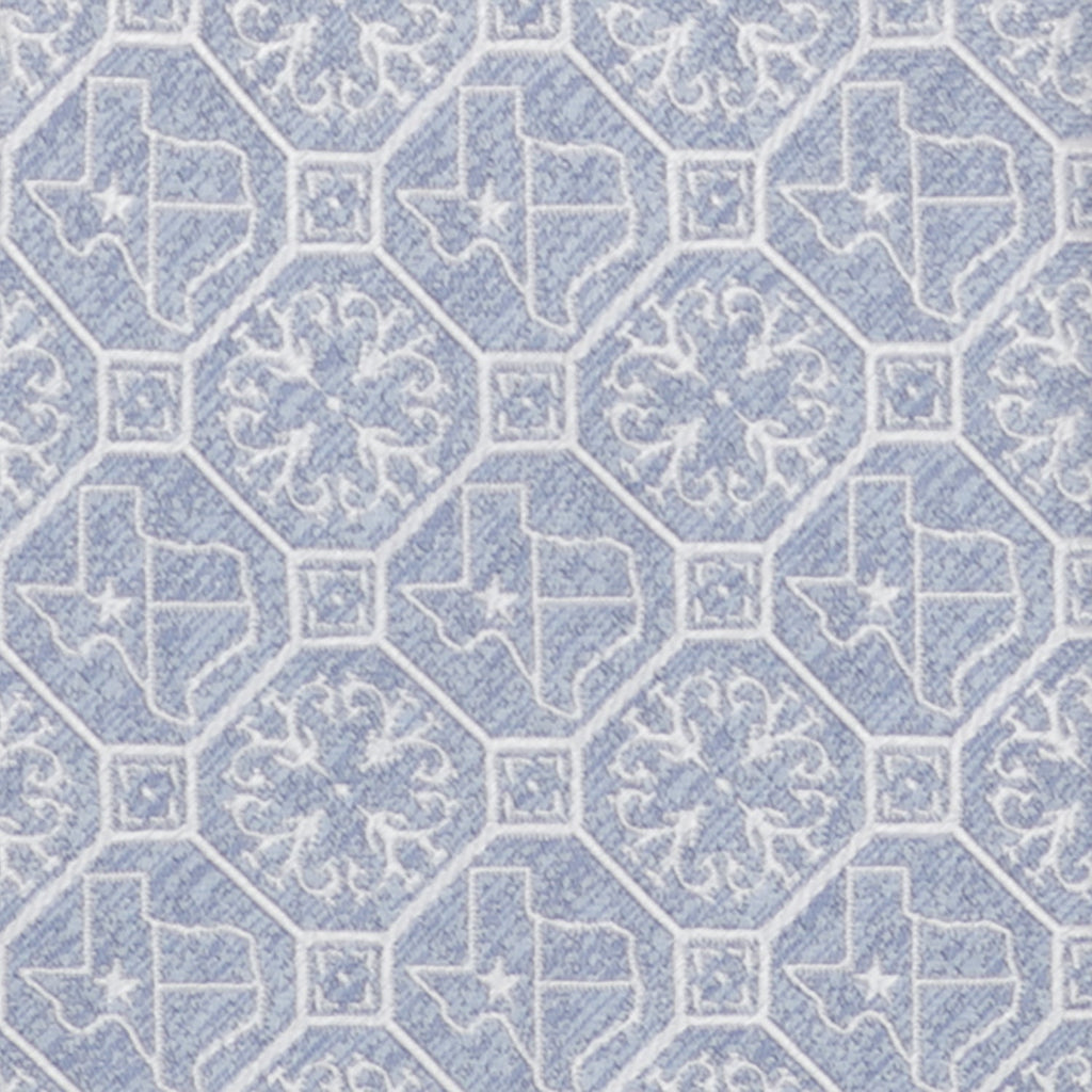 Texas State Lone Star Pale Blue Silk Necktie for Formal Events - Image 5
