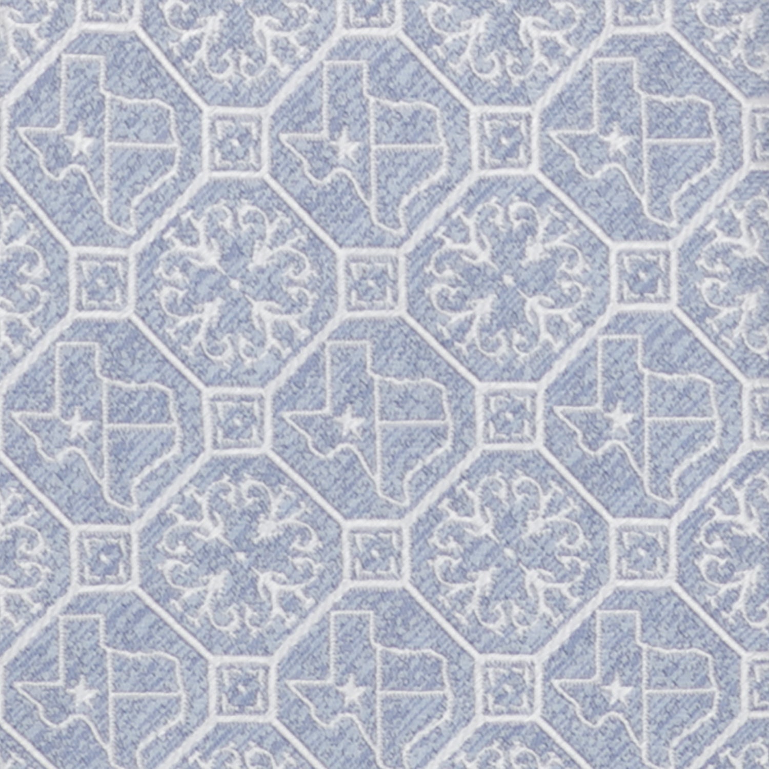 Texas State Lone Star Pale Blue Silk Necktie for Formal Events - Image 5