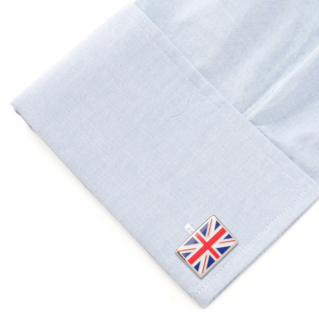 United Kingdom Flag Rectangular Cufflinks Union Jack Design - Image 3