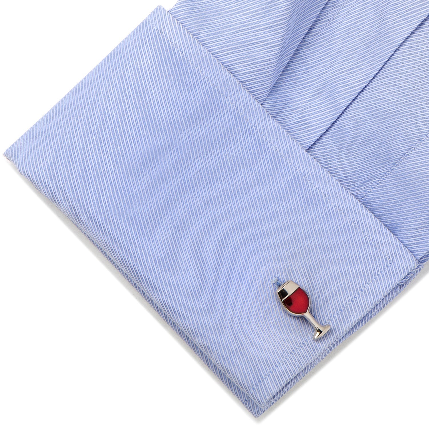 Wine Bottle and Glass Cufflinks for Wine Enthusiasts - Image 3