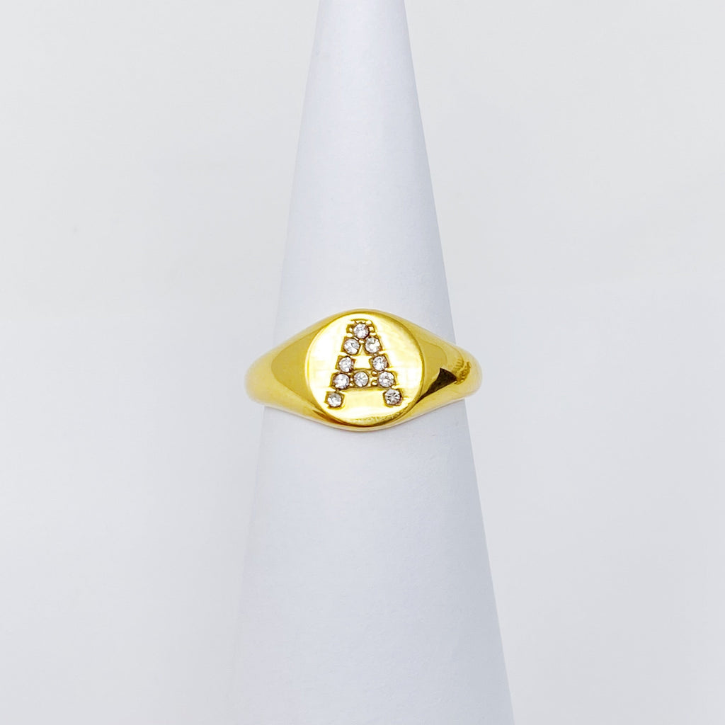 Shine Me Initial Ring