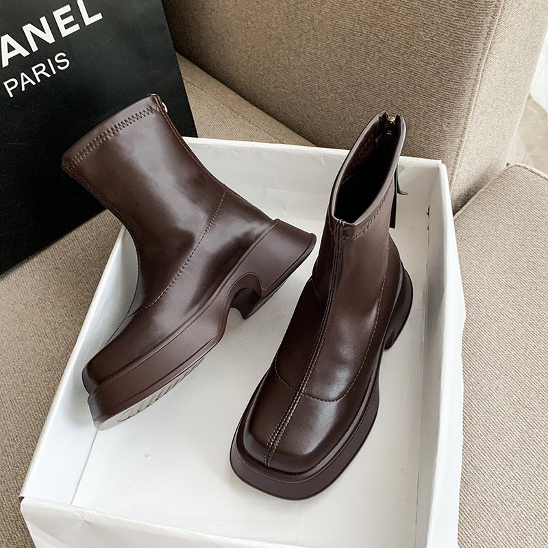 Women's Harajuku Style Chunky Platform Knee-High Boots - Image 11