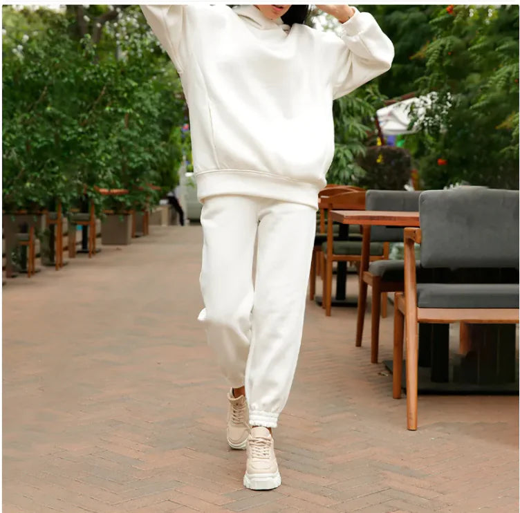 Women's Cozy Plush Hooded Sweatshirt and Joggers Loungewear Set - Image 26