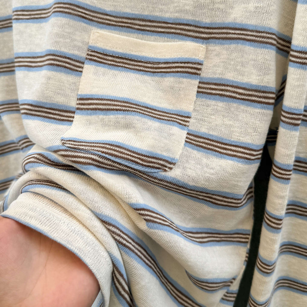 Women's Striped Long Sleeve T-Shirt with Chest Pocket - Image 5