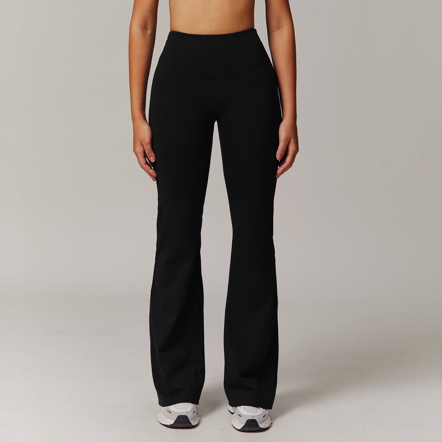 Women's High-Waist Flared Fitness Pants Running Sport Trousers
