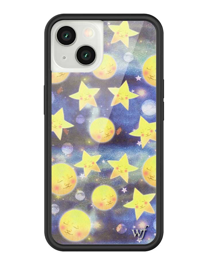 Celestial Dreaming iPhone Case with Stars and Moon Print