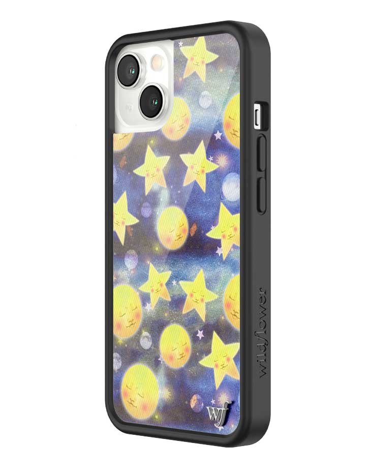 Celestial Dreaming iPhone Case with Stars and Moon Print