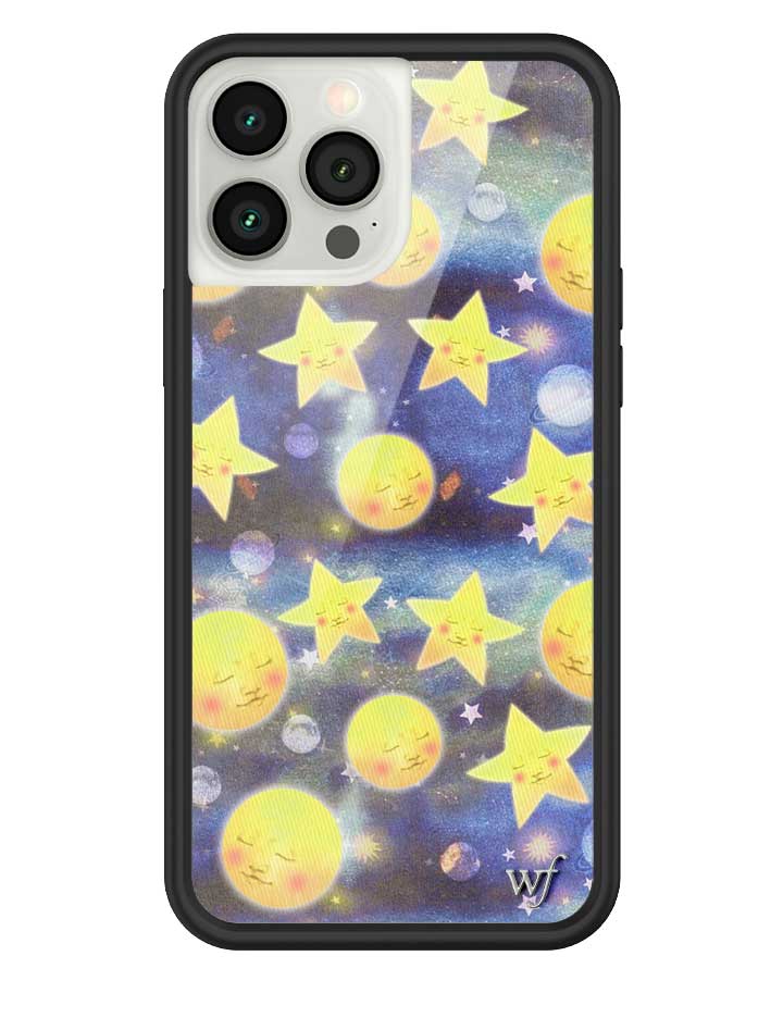 Celestial Dreaming iPhone Case with Stars and Moon Print