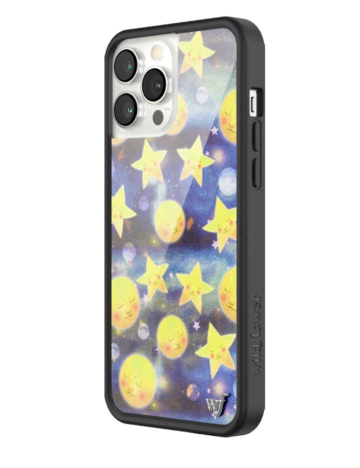 Celestial Dreaming iPhone Case with Stars and Moon Print