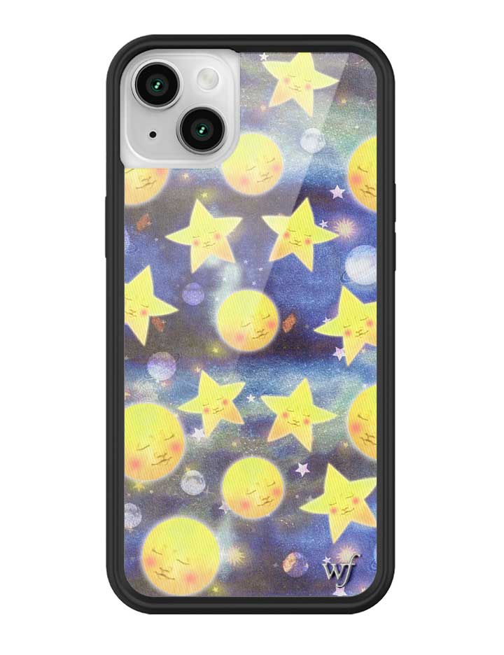 Celestial Dreaming iPhone Case with Stars and Moon Print