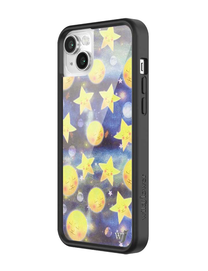 Celestial Dreaming iPhone Case with Stars and Moon Print