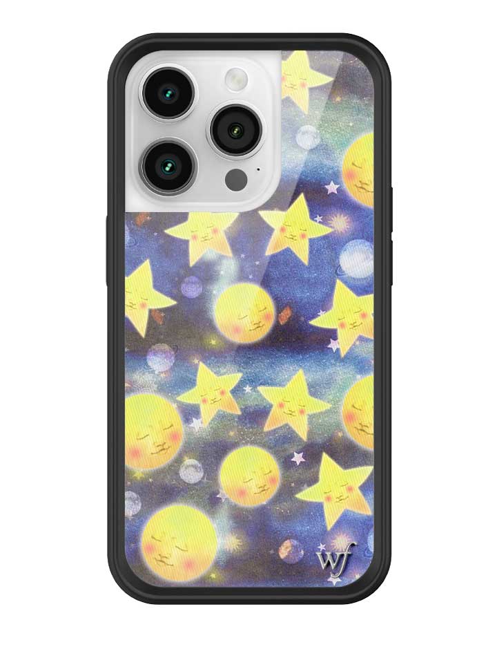 Celestial Dreaming iPhone Case with Stars and Moon Print